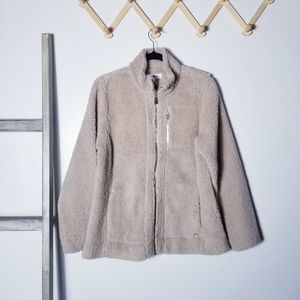NWT CALVIN KLEIN TAN SHERPA JACKET SIZE LARGE